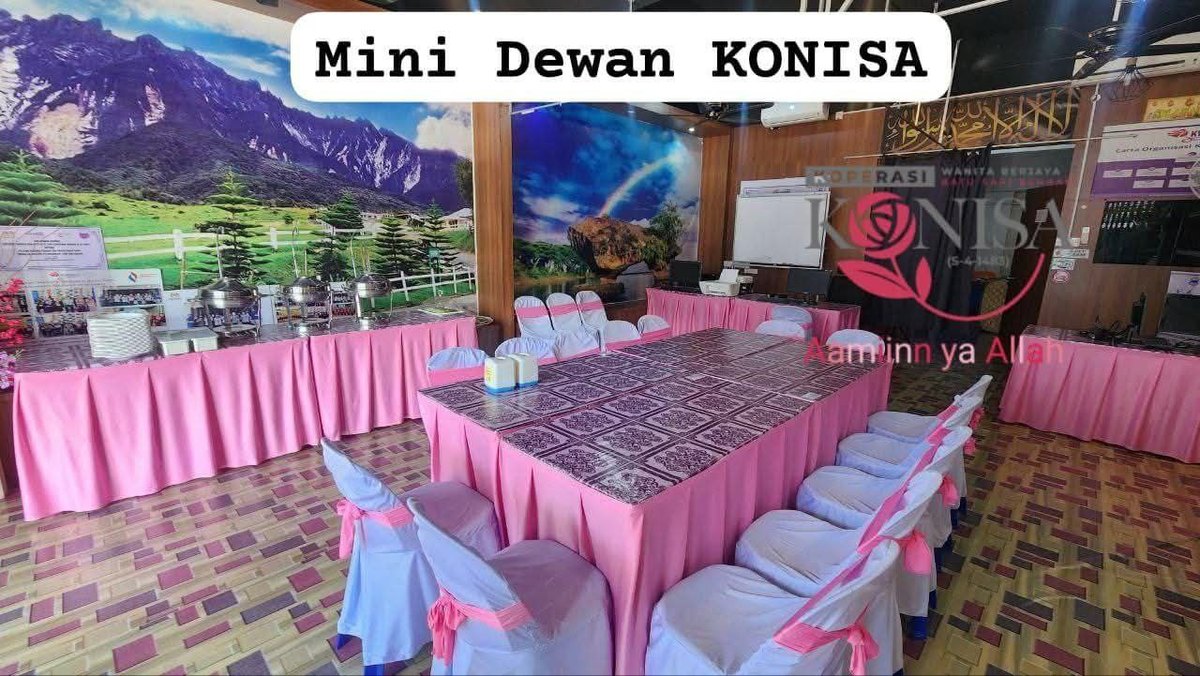 Mini Dewan KONISA yang sedia disewa